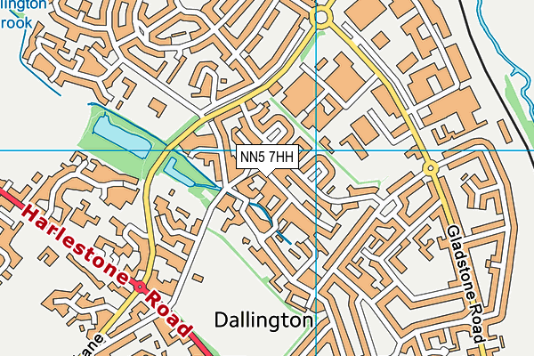 NN5 7HH map - OS VectorMap District (Ordnance Survey)