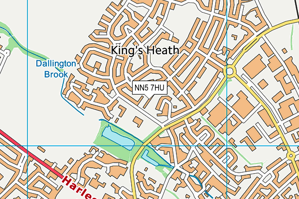 NN5 7HU map - OS VectorMap District (Ordnance Survey)