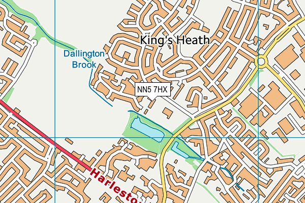 St Mary's Catholic Primary School map (NN5 7HX) - OS VectorMap District (Ordnance Survey)