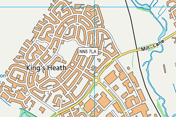 NN5 7LA map - OS VectorMap District (Ordnance Survey)