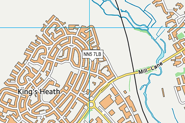 NN5 7LB map - OS VectorMap District (Ordnance Survey)