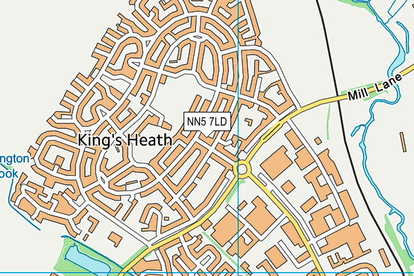 NN5 7LD map - OS VectorMap District (Ordnance Survey)