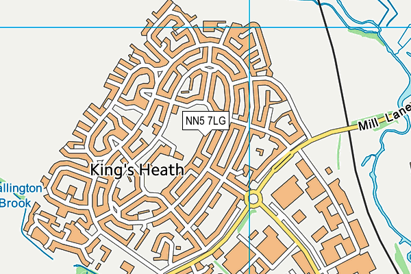 NN5 7LG map - OS VectorMap District (Ordnance Survey)