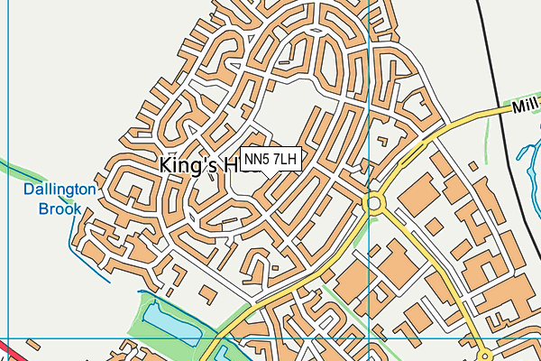 NN5 7LH map - OS VectorMap District (Ordnance Survey)