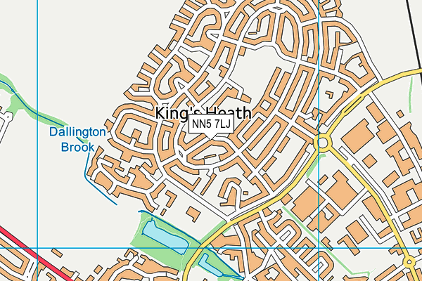 NN5 7LJ map - OS VectorMap District (Ordnance Survey)