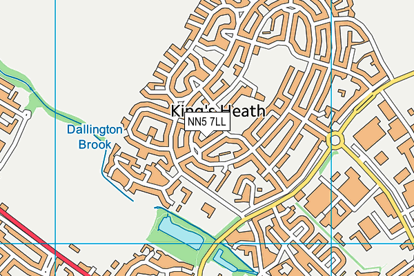NN5 7LL map - OS VectorMap District (Ordnance Survey)