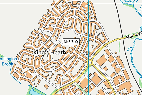 NN5 7LQ map - OS VectorMap District (Ordnance Survey)