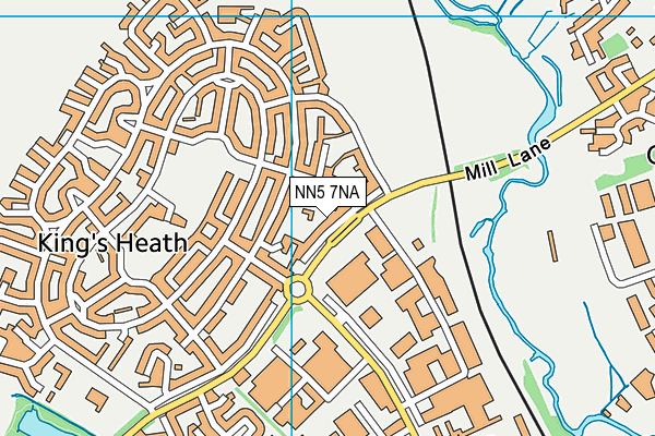 NN5 7NA map - OS VectorMap District (Ordnance Survey)