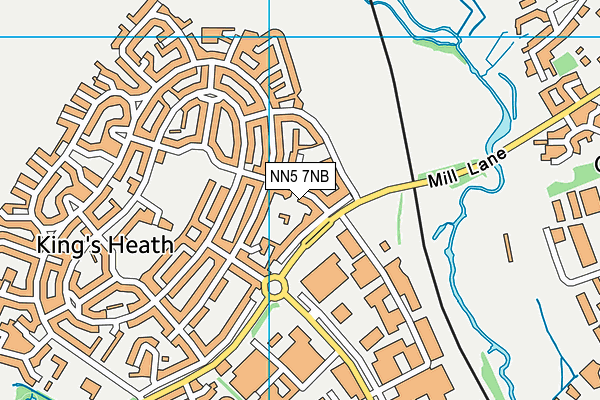 NN5 7NB map - OS VectorMap District (Ordnance Survey)
