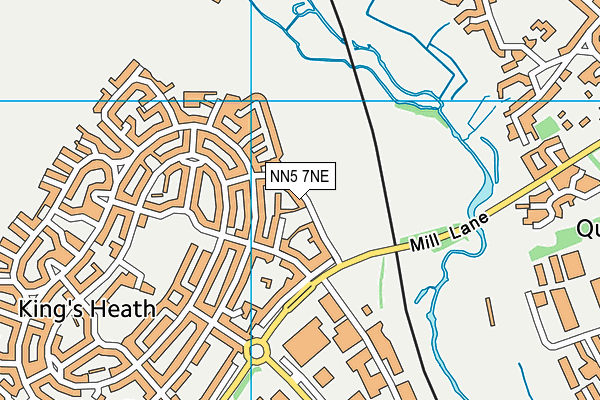 NN5 7NE map - OS VectorMap District (Ordnance Survey)