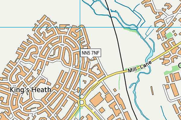 NN5 7NF map - OS VectorMap District (Ordnance Survey)