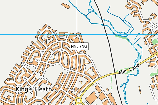 NN5 7NG map - OS VectorMap District (Ordnance Survey)
