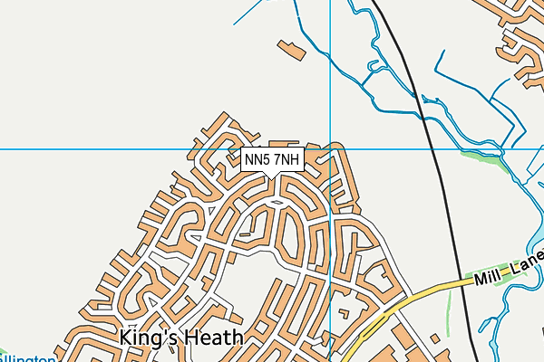 NN5 7NH map - OS VectorMap District (Ordnance Survey)