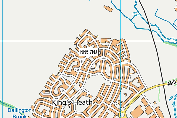 NN5 7NJ map - OS VectorMap District (Ordnance Survey)