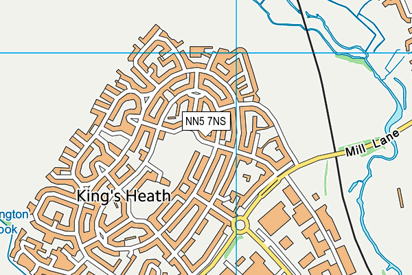 NN5 7NS map - OS VectorMap District (Ordnance Survey)