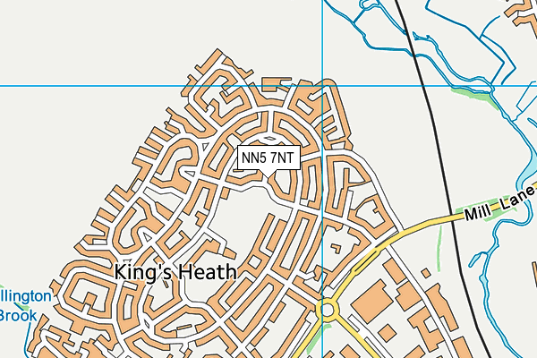 NN5 7NT map - OS VectorMap District (Ordnance Survey)