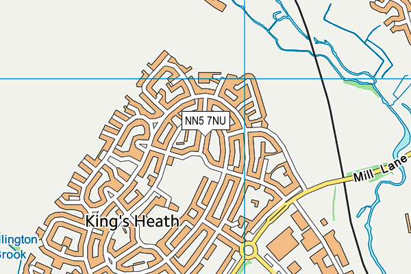 NN5 7NU map - OS VectorMap District (Ordnance Survey)