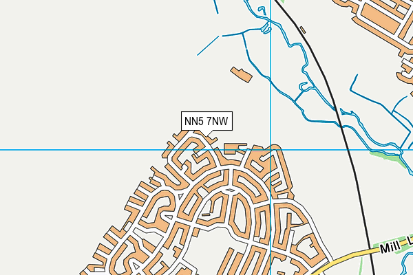 NN5 7NW map - OS VectorMap District (Ordnance Survey)
