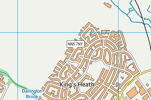 NN5 7NY map - OS VectorMap District (Ordnance Survey)