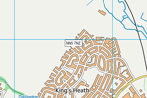 NN5 7NZ map - OS VectorMap District (Ordnance Survey)