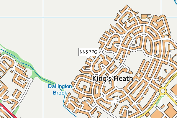 NN5 7PG map - OS VectorMap District (Ordnance Survey)