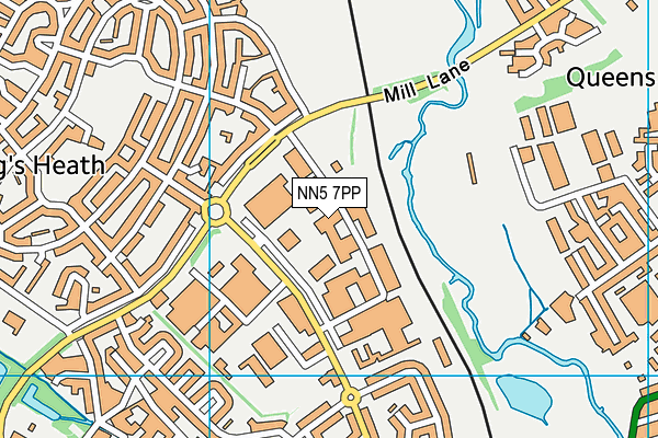 Pump Gyms (Northampton) map (NN5 7PP) - OS VectorMap District (Ordnance Survey)
