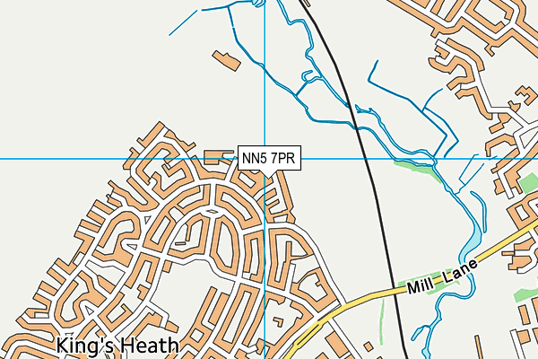 NN5 7PR map - OS VectorMap District (Ordnance Survey)