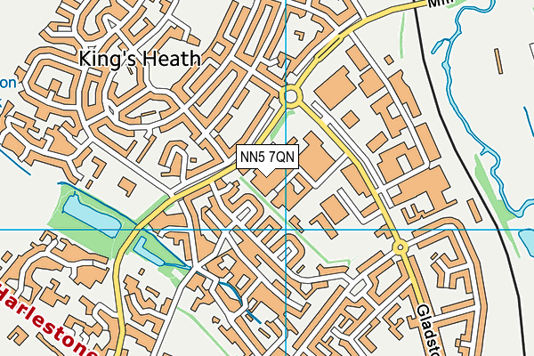 NN5 7QN map - OS VectorMap District (Ordnance Survey)