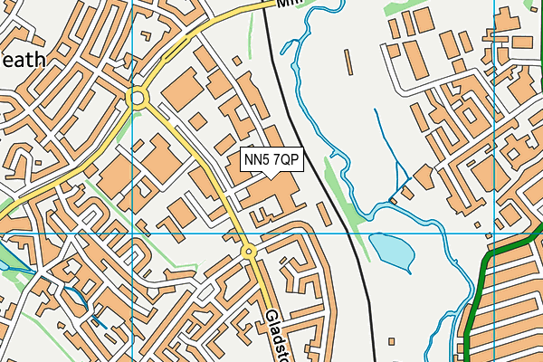 NN5 7QP map - OS VectorMap District (Ordnance Survey)