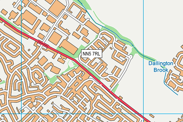 NN5 7RL map - OS VectorMap District (Ordnance Survey)