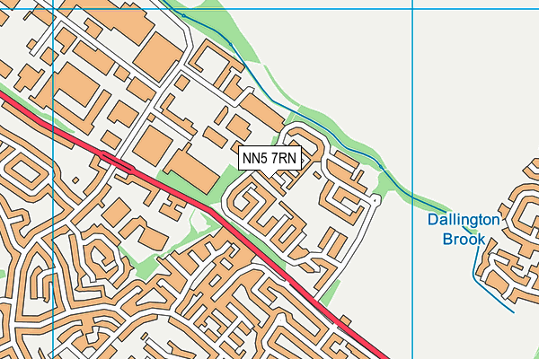 NN5 7RN map - OS VectorMap District (Ordnance Survey)
