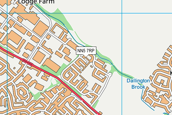 NN5 7RP map - OS VectorMap District (Ordnance Survey)