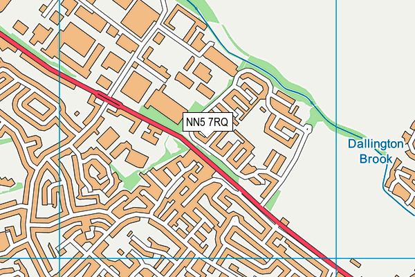 NN5 7RQ map - OS VectorMap District (Ordnance Survey)