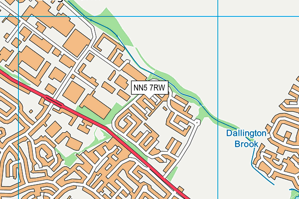 NN5 7RW map - OS VectorMap District (Ordnance Survey)