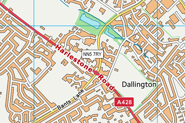 Map of PALMERSTON COURT (NORTHAMPTON) FREEHOLD LIMITED at district scale