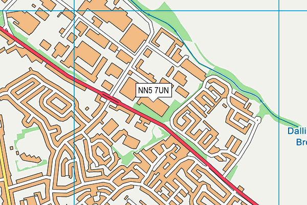 NN5 7UN map - OS VectorMap District (Ordnance Survey)