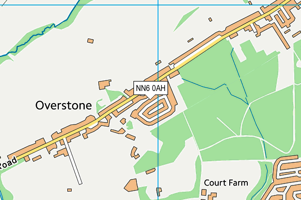 NN6 0AH map - OS VectorMap District (Ordnance Survey)
