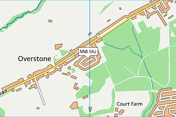 NN6 0AJ map - OS VectorMap District (Ordnance Survey)