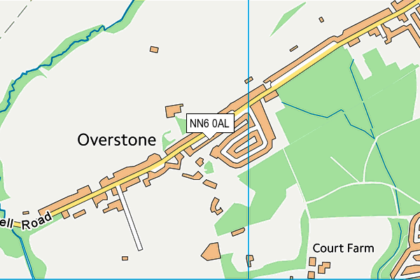 NN6 0AL map - OS VectorMap District (Ordnance Survey)