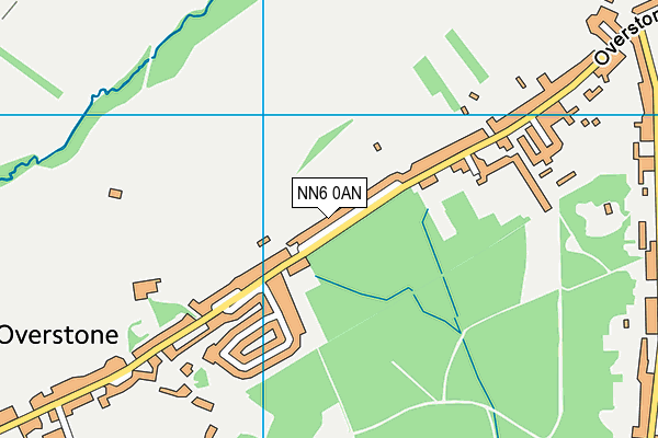 NN6 0AN map - OS VectorMap District (Ordnance Survey)