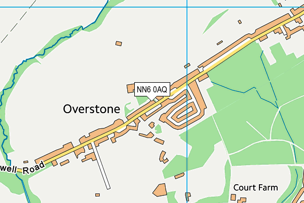 NN6 0AQ map - OS VectorMap District (Ordnance Survey)
