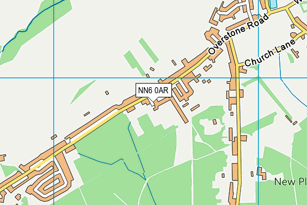 NN6 0AR map - OS VectorMap District (Ordnance Survey)