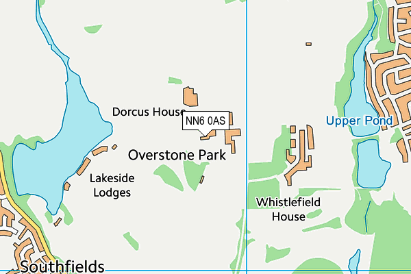 Overstone Park map (NN6 0AS) - OS VectorMap District (Ordnance Survey)