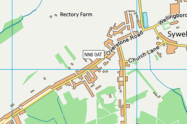 NN6 0AT map - OS VectorMap District (Ordnance Survey)