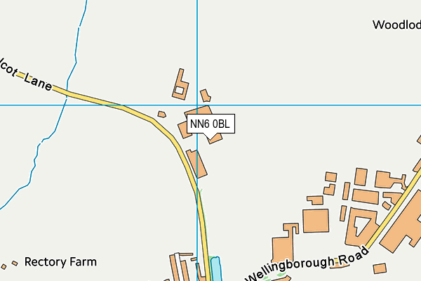 NN6 0BL map - OS VectorMap District (Ordnance Survey)