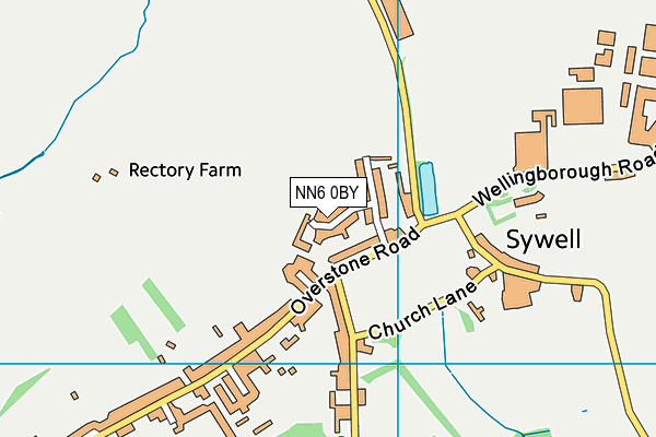 NN6 0BY map - OS VectorMap District (Ordnance Survey)