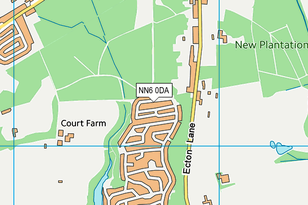 NN6 0DA map - OS VectorMap District (Ordnance Survey)