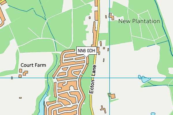 NN6 0DH map - OS VectorMap District (Ordnance Survey)