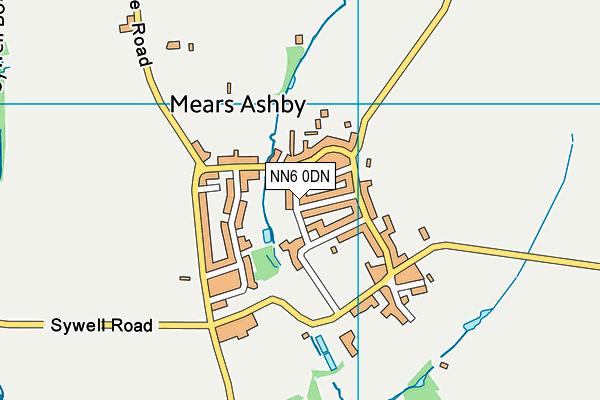 NN6 0DN map - OS VectorMap District (Ordnance Survey)