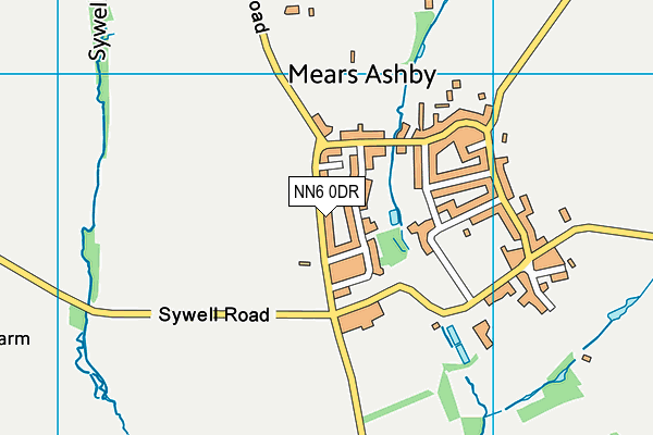 Mears Ashby Playing Field map (NN6 0DR) - OS VectorMap District (Ordnance Survey)